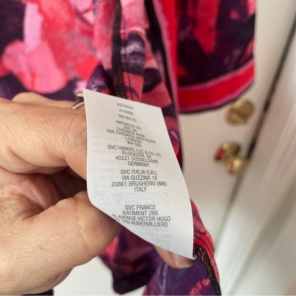 Bob Mackie Wearable Art Open Front Kimono Topper Multicolor Size M - Picture 5 of 6